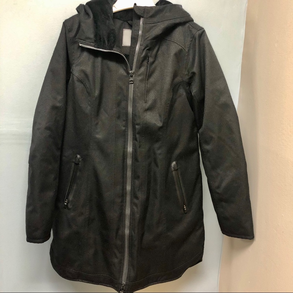 Athleta Warm Winter Parka/Jacket Black Size S